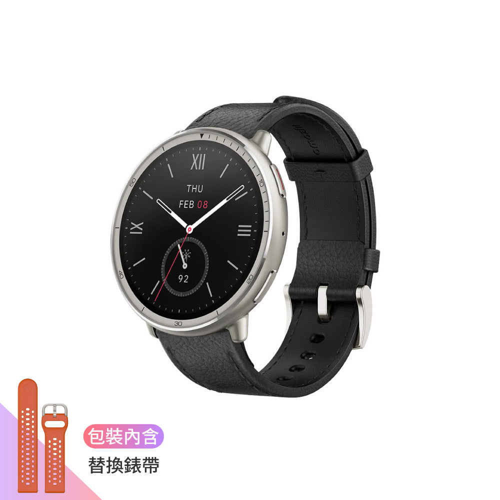 Active 2 44mm 智慧手錶 藍寶石鏡面版 柔霧黑 (皮革錶帶)