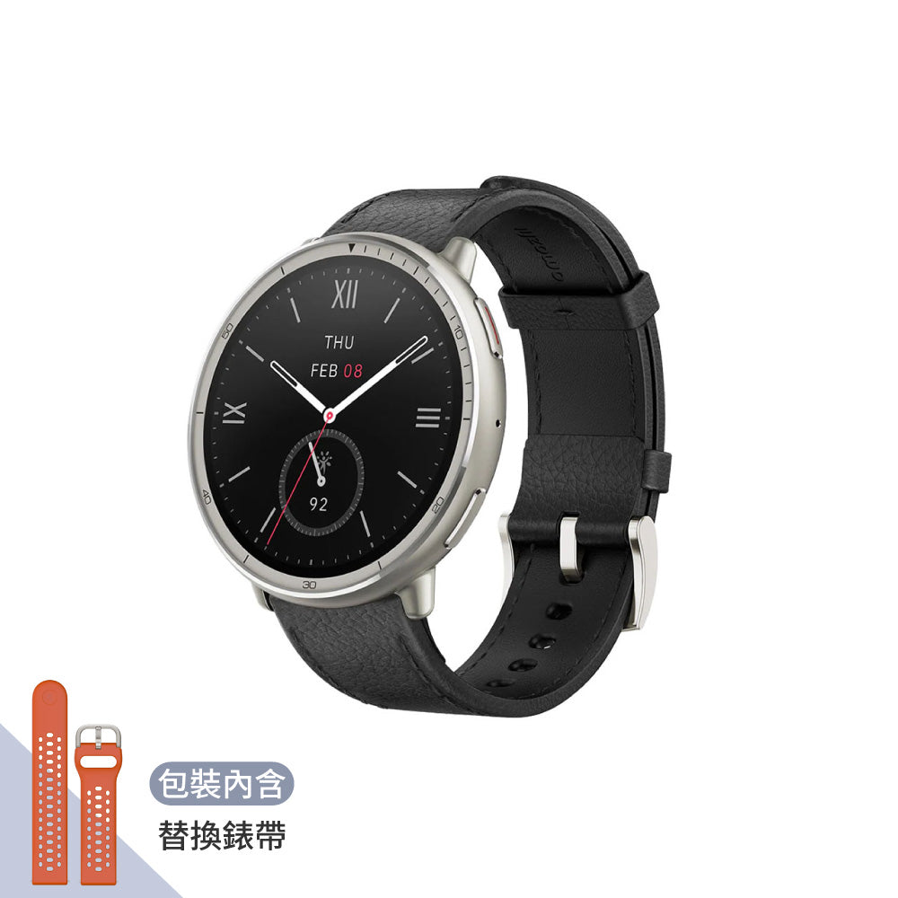 Active 2 44mm 智慧手錶 藍寶石鏡面版 柔霧黑 (皮革錶帶)